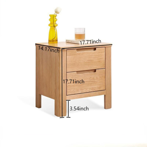 Elevat Home Solid Wood Nightstand Wayfair